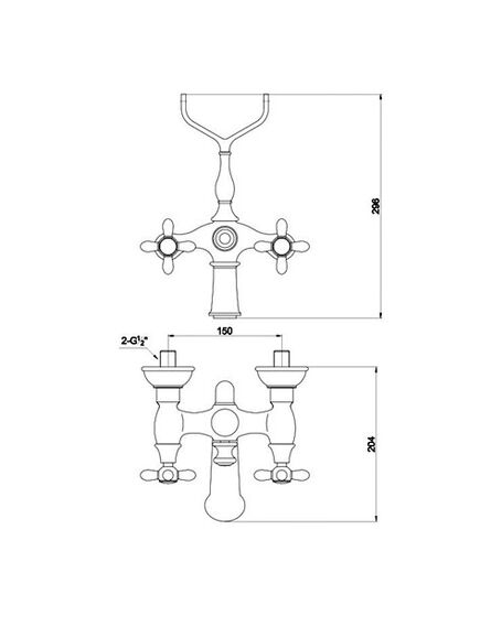 Купить Смеситель Timo Ritz 0144Y Silver cross (0144y silver cross) по цене 11920 руб., в Санкт-Петебруге в интернет магазине 100-Систем, а также дургие товары TIMO из раздела Смесители с коротким изливом и Смесители для ванны и душа