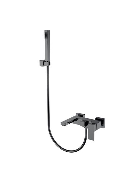 Купить Смеситель для ванны с душем Qubic Shinny Gun Metal (473-sgm) по цене 36683 руб., в Санкт-Петебруге в интернет магазине 100-Систем, а также дургие товары BOHEME из раздела Смесители с коротким изливом и Смесители для ванны и душа