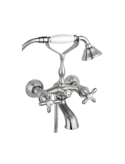 Купить Смеситель Timo Ritz 0144Y Silver cross (0144y silver cross) по цене 11920 руб., в Санкт-Петебруге в интернет магазине 100-Систем, а также дургие товары TIMO из раздела Смесители с коротким изливом и Смесители для ванны и душа