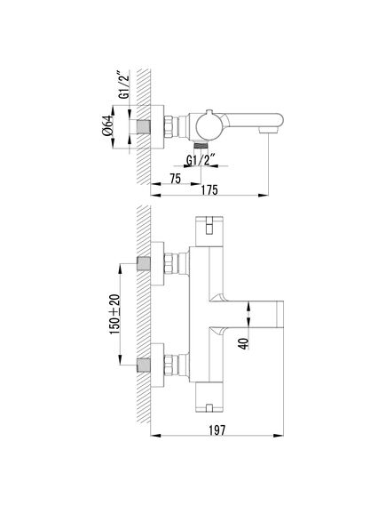 Купить Смеситель Lemark Yeti LM7832C для ванны, термостатический (lm7832c) по цене 24490 руб., в Санкт-Петебруге в интернет магазине 100-Систем, а также дургие товары LEMARK из раздела Смесители с коротким изливом и Смесители для ванны и душа