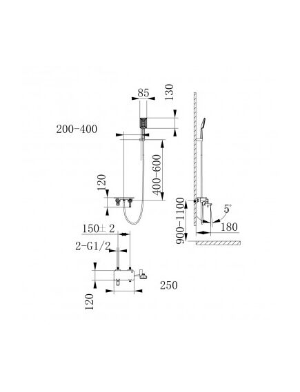 Купить Смеситель Lemark Mista LM6414WG для ванны (lm6414wg) по цене 46540 руб., в Санкт-Петебруге в интернет магазине 100-Систем, а также дургие товары LEMARK из раздела Смесители с коротким изливом и Смесители для ванны и душа