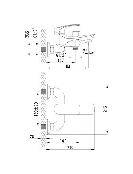 Купить Смеситель Lemark Plus Shape LM 1712С для ванны (lm1712c) по цене 5020 руб., в Санкт-Петебруге в интернет магазине 100-Систем, а также дургие товары LEMARK из раздела Смесители с коротким изливом и Смесители для ванны и душа