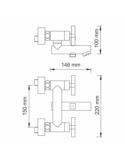 Купить Смеситель для ванны WasserKRAFT Weser 7801 Хром (7801) по цене 22880 руб., в Санкт-Петебруге в интернет магазине 100-Систем, а также дургие товары WasserKRAFT из раздела Смесители с коротким изливом и Смесители для ванны и душа