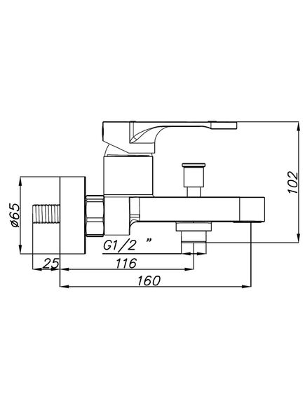 Купить Смеситель для ванны AZARIO VIANO с коротким изливом, хром  (az-15830501) по цене 8379 руб., в Санкт-Петебруге в интернет магазине 100-Систем, а также дургие товары Azario из раздела Смесители с коротким изливом и Смесители для ванны и душа