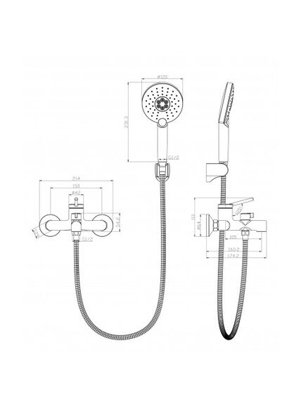 Купить Смеситель Lemark Minima LM3814C для ванны (lm3814c) по цене 14940 руб., в Санкт-Петебруге в интернет магазине 100-Систем, а также дургие товары LEMARK из раздела Смесители с коротким изливом и Смесители для ванны и душа