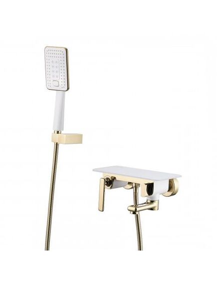 Купить Смеситель Lemark Mista LM6414WG для ванны (lm6414wg) по цене 46540 руб., в Санкт-Петебруге в интернет магазине 100-Систем, а также дургие товары LEMARK из раздела Смесители с коротким изливом и Смесители для ванны и душа