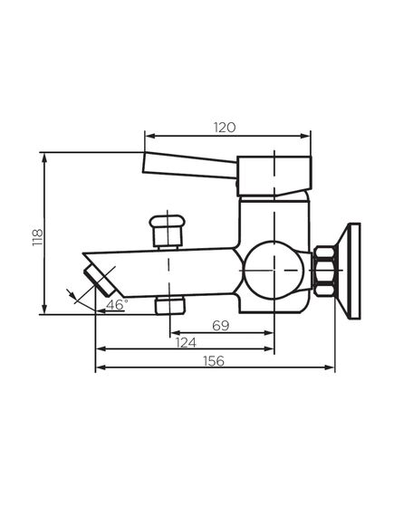 Купить D3010000SS Logic new смеситель для ванны и душа из нержавеющей стали (d3010000ss) по цене 6690 руб., в Санкт-Петебруге в интернет магазине 100-Систем, а также дургие товары Dorff из раздела Смесители с коротким изливом и Смесители для ванны и душа