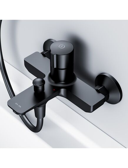 Купить смеситель AM.PM X-Joy TouchReel д/ванны/душа нажимной F85A10522 чёрный (f85a10522) по цене 9090 руб., в Санкт-Петебруге в интернет магазине 100-Систем, а также дургие товары AM.PM из раздела Смесители с коротким изливом и Смесители для ванны и душа