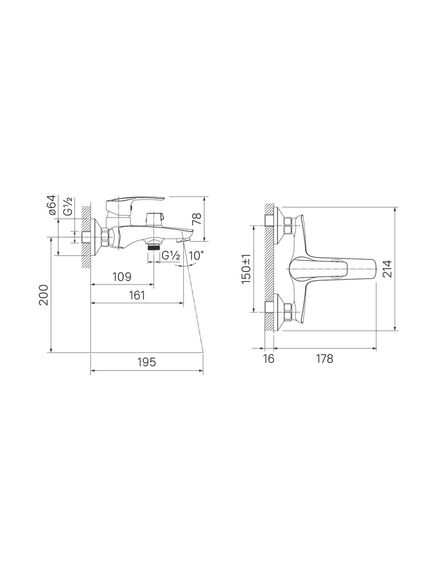 Купить Смеситель для ванны Iddis Ray RAYSB02i02WA Хром (raysb02i02wa) по цене 11990 руб., в Санкт-Петебруге в интернет магазине 100-Систем, а также дургие товары IDDIS из раздела Смесители с коротким изливом и Смесители для ванны и душа
