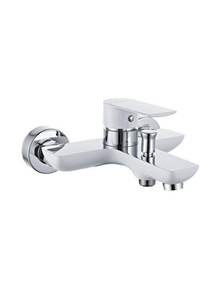 Купить Смеситель для ванны с душем Aquanet Arctic AF520-20СW (af520-20сw) по цене 10610 руб., в Санкт-Петебруге в интернет магазине 100-Систем, а также дургие товары AQUANET из раздела Смесители с коротким изливом и Смесители для ванны и душа