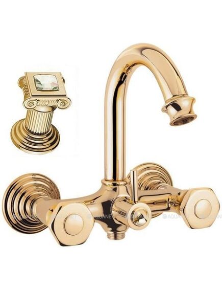 Купить Смеситель для ванны и душа Cezares APHRODITE-V-03/24-Sw, золото (aphrodite-v-03/24-sw) по цене 97570 руб., в Санкт-Петебруге в интернет магазине 100-Систем, а также дургие товары CEZARES из раздела Смесители с коротким изливом и Смесители для ванны и душа