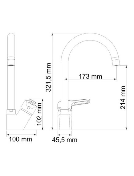 Купить Смеситель для кухни WasserKRAFT Ruhr 24407 для кухни. хром (24407) по цене 7410 руб., в Санкт-Петебруге в интернет магазине 100-Систем, а также дургие товары WasserKRAFT из раздела Рычажные смесители и Смесители для кухни