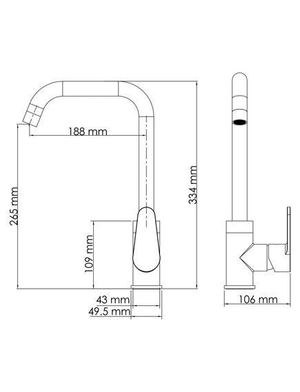 Купить Alz 28807 Смеситель для кухни  (28807) по цене 7428 руб., в Санкт-Петебруге в интернет магазине 100-Систем, а также дургие товары WasserKRAFT из раздела Рычажные смесители и Смесители для кухни