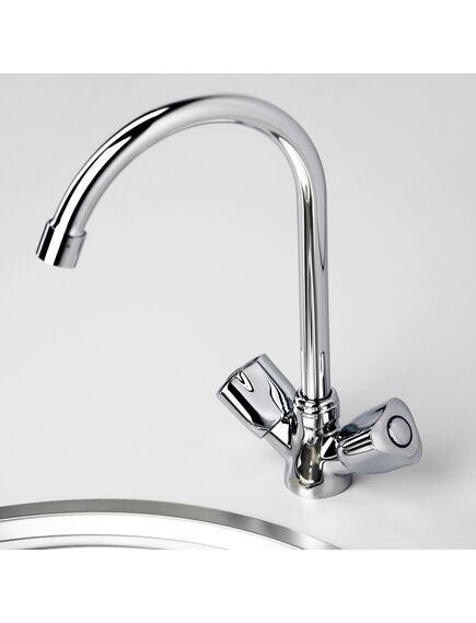 Купить Смеситель для кухни WasserKRAFT Amper 2907 Хром (2907) по цене 7940 руб., в Санкт-Петебруге в интернет магазине 100-Систем, а также дургие товары WasserKRAFT из раздела Вентильные смесители и Смесители для кухни