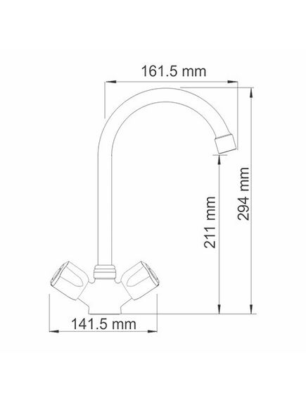 Купить Смеситель для кухни WasserKRAFT Amper 2907 Хром (2907) по цене 7940 руб., в Санкт-Петебруге в интернет магазине 100-Систем, а также дургие товары WasserKRAFT из раздела Вентильные смесители и Смесители для кухни