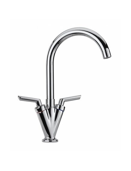 Купить Смеситель для кухни Paini Neptune (64cr572npkm) по цене 6840 руб., в Санкт-Петебруге в интернет магазине 100-Систем, а также дургие товары Paini из раздела Вентильные смесители и Смесители для кухни