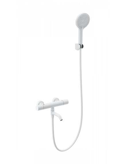 Купить Смеситель для ванны с душем и термостатом WONZON & WOGHAND INN 1, Белый матовый (WW-B3013-A1-MW) (ww-b3013-a1-mw) по цене 28678 руб., в Санкт-Петебруге в интернет магазине 100-Систем, а также дургие товары WONZON & WOGHAND из раздела Смесители с коротким изливом и Смесители для ванны и душа
