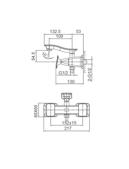 Купить Смеситель для ванны WONZON & WOGHAND SHAKESPEARE, Хром (WW-653101-CR) (ww-653101-cr) по цене 64273 руб., в Санкт-Петебруге в интернет магазине 100-Систем, а также дургие товары WONZON & WOGHAND из раздела Смесители с коротким изливом и Смесители для ванны и душа