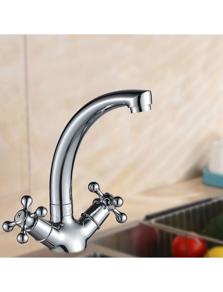 Купить Смеситель для кухни RASSVET, RAS02-120 (ras02-120) по цене 3390 руб., в Санкт-Петебруге в интернет магазине 100-Систем, а также дургие товары Wesnaart из раздела Вентильные смесители и Смесители для кухни
