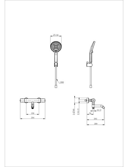 Купить Смеситель для ванны с душем и термостатом WONZON & WOGHAND INN 1, Белый матовый (WW-B3013-A1-MW) (ww-b3013-a1-mw) по цене 28678 руб., в Санкт-Петебруге в интернет магазине 100-Систем, а также дургие товары WONZON & WOGHAND из раздела Смесители с коротким изливом и Смесители для ванны и душа