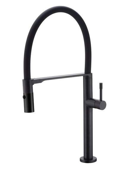 Купить Смеситель для кухни UNO BLACK (114-b) по цене 27672 руб., в Санкт-Петебруге в интернет магазине 100-Систем, а также дургие товары BOHEME из раздела Рычажные смесители и Смесители для кухни