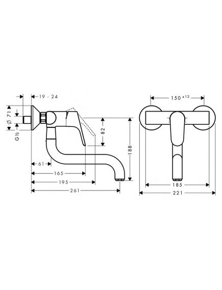 Купить HG Focus, смес. 31825 д/кухни, наст/монтаж, 261мм, 3/8", хром (31825000) по цене 33563.5 руб., в Санкт-Петебруге в интернет магазине 100-Систем, а также дургие товары HANSGROHE из раздела Рычажные смесители и Смесители для кухни