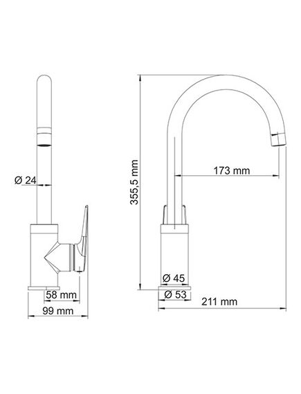 Купить Смеситель для кухни WasserKRAFT Lopau 3207 Хром (3207) по цене 12000 руб., в Санкт-Петебруге в интернет магазине 100-Систем, а также дургие товары WasserKRAFT из раздела Рычажные смесители и Смесители для кухни