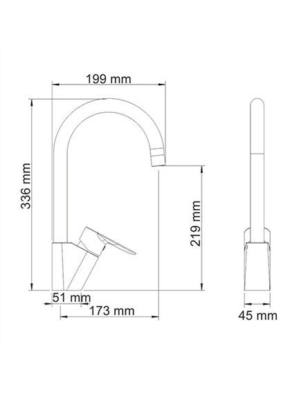 Купить Смеситель WasserKRAFT Leine для кухни 3507 (3507) по цене 7305 руб., в Санкт-Петебруге в интернет магазине 100-Систем, а также дургие товары WasserKRAFT из раздела Рычажные смесители и Смесители для кухни