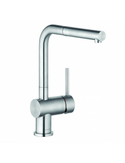 Купить KLUDI L STEEL Однорычажный смеситель для кухни, арт. 45851F877 (45851f877) по цене 43280 руб., в Санкт-Петебруге в интернет магазине 100-Систем, а также дургие товары Kludi из раздела Рычажные смесители и Смесители для кухни