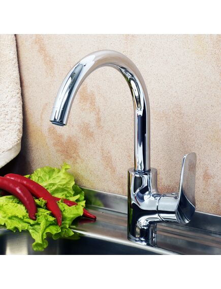 Купить Смеситель для кухни WasserKRAFT Lippe 4507 Хром (4507) по цене 12130 руб., в Санкт-Петебруге в интернет магазине 100-Систем, а также дургие товары WasserKRAFT из раздела Рычажные смесители и Смесители для кухни