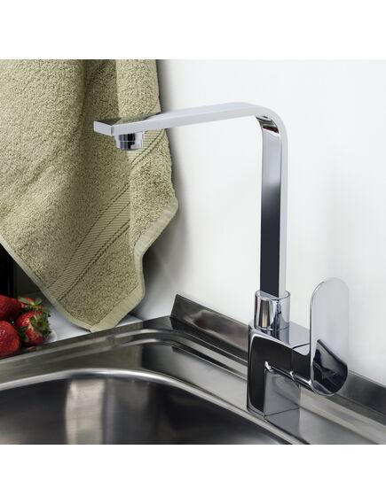 Купить Смеситель WasserKraft Dinkel 5807 для кухни. хром (5807) по цене 8976 руб., в Санкт-Петебруге в интернет магазине 100-Систем, а также дургие товары WasserKRAFT из раздела Рычажные смесители и Смесители для кухни