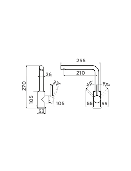 Купить Смеситель для мойки Omoikiri Nakagawa-P-BE высокий излив, однозахватный, ваниль 4974308 (4974308) по цене 12688 руб., в Санкт-Петебруге в интернет магазине 100-Систем, а также дургие товары Omoikiri из раздела Рычажные смесители и Смесители для кухни
