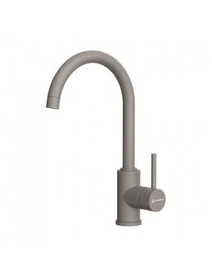 Купить Смеситель для мойки Omoikiri Shinagawa-P-GR leningrad grey, высокий поворотный излив 4974160 (4974160) по цене 11088 руб., в Санкт-Петебруге в интернет магазине 100-Систем, а также дургие товары Omoikiri из раздела Рычажные смесители и Смесители для кухни