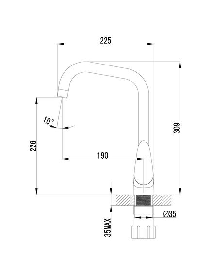 Купить Смеситель Lemark Pramen LM3355C для кухни (LM3355C) по цене 5900 руб., в Санкт-Петебруге в интернет магазине 100-Систем, а также дургие товары LEMARK из раздела Рычажные смесители и Смесители для кухни