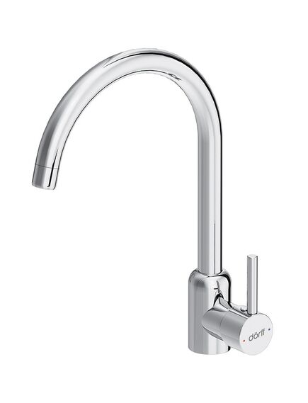 Купить D3007000 Logic кухонный смеситель поворотный, хром (d3007000) по цене 3390 руб., в Санкт-Петебруге в интернет магазине 100-Систем, а также дургие товары Dorff из раздела Рычажные смесители и Смесители для кухни