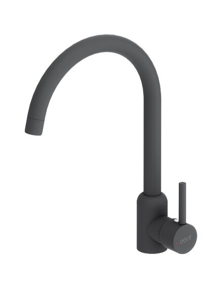 Купить D3007022 Logic кухонный смеситель поворотный, черный (d3007022) по цене 3390 руб., в Санкт-Петебруге в интернет магазине 100-Систем, а также дургие товары Dorff из раздела Рычажные смесители и Смесители для кухни