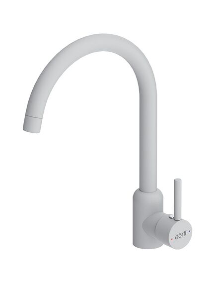 Купить D3007033 Logic кухонный смеситель поворотный, белый (d3007033) по цене 3390 руб., в Санкт-Петебруге в интернет магазине 100-Систем, а также дургие товары Dorff из раздела Рычажные смесители и Смесители для кухни