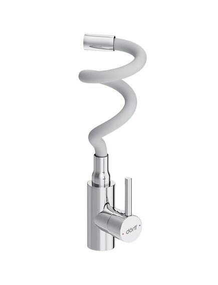 Купить D3007633 Logic кухонный смеситель с гибким изливом, белый (d3007633) по цене 5390 руб., в Санкт-Петебруге в интернет магазине 100-Систем, а также дургие товары Dorff из раздела Рычажные смесители и Смесители для кухни