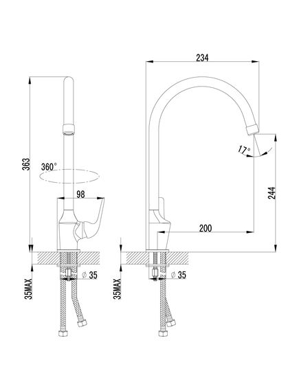 Купить Смеситель Lemark Plus Advance LM1205C для кухни (LM1205C) по цене 4620 руб., в Санкт-Петебруге в интернет магазине 100-Систем, а также дургие товары LEMARK из раздела Рычажные смесители и Смесители для кухни