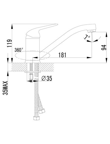 Купить Смеситель Lemark Plus Advance LM1204C для кухни (lm1204c) по цене 3680 руб., в Санкт-Петебруге в интернет магазине 100-Систем, а также дургие товары LEMARK из раздела Рычажные смесители и Смесители для кухни