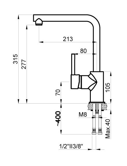 Купить Смеситель для кухонной мойки Azario EVANS Керамический картридж, цвет Хром  (az-15294441) по цене 7425 руб., в Санкт-Петебруге в интернет магазине 100-Систем, а также дургие товары Azario из раздела Рычажные смесители и Смесители для кухни