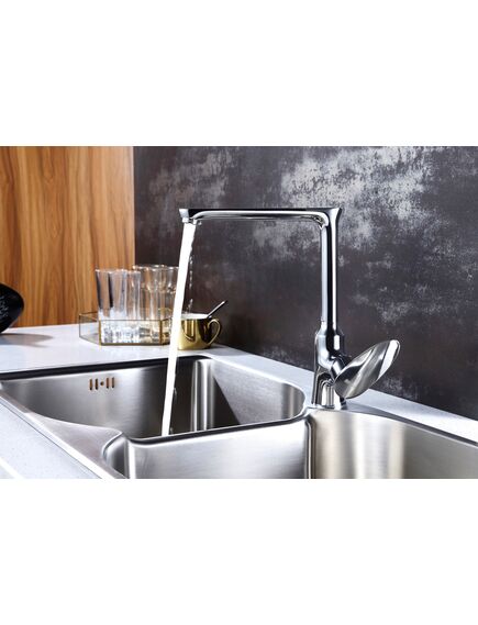 Купить Смеситель Lemark Nero LM0205C для кухни (LM0205C) по цене 6990 руб., в Санкт-Петебруге в интернет магазине 100-Систем, а также дургие товары LEMARK из раздела Рычажные смесители и Смесители для кухни