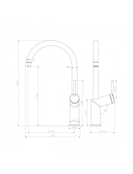 Купить Смеситель Lemark Minima LM3805C для кухни (LM3805C) по цене 6890 руб., в Санкт-Петебруге в интернет магазине 100-Систем, а также дургие товары LEMARK из раздела Рычажные смесители и Смесители для кухни