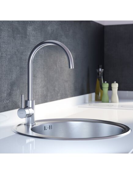 Купить Смеситель для кухни Iddis Kitchen K05STJ0i05 Хром (K05STJ0I05) по цене 9190 руб., в Санкт-Петебруге в интернет магазине 100-Систем, а также дургие товары IDDIS из раздела Рычажные смесители и Смесители для кухни
