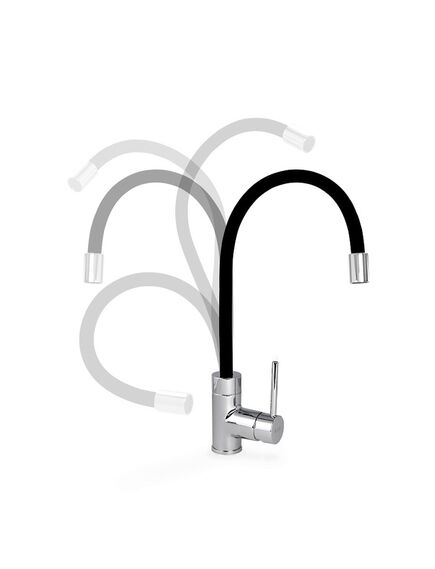 Купить Смеситель для кухни Iddis Kitchen 360 K36SBJBi05 черный/хром (K36SBJBI05) по цене 12390 руб., в Санкт-Петебруге в интернет магазине 100-Систем, а также дургие товары IDDIS из раздела Рычажные смесители и Смесители для кухни