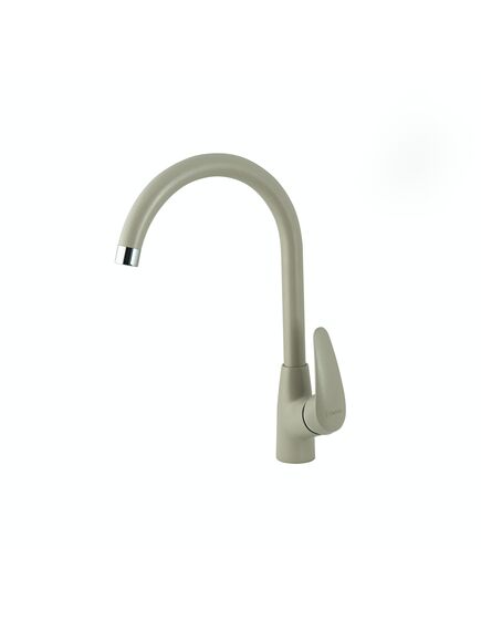 Купить Смеситель для кухни Lemark LINARA LM0405 с высоким поворотным изливом, цвет: грей (lm0405pgr) по цене 8370 руб., в Санкт-Петебруге в интернет магазине 100-Систем, а также дургие товары LEMARK из раздела Рычажные смесители и Смесители для кухни