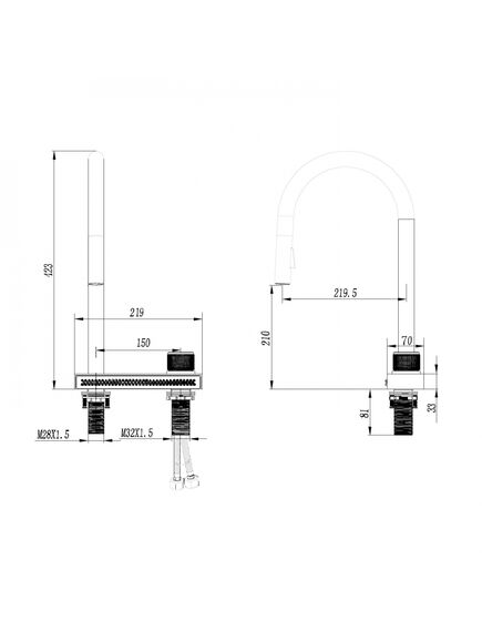 Купить Смеситель ABBER Wasser Kreis AF8114 для кухни с выдвижной лейкой, хром (af8114) по цене 28000 руб., в Санкт-Петебруге в интернет магазине 100-Систем, а также дургие товары ABBER из раздела Рычажные смесители и Смесители для кухни