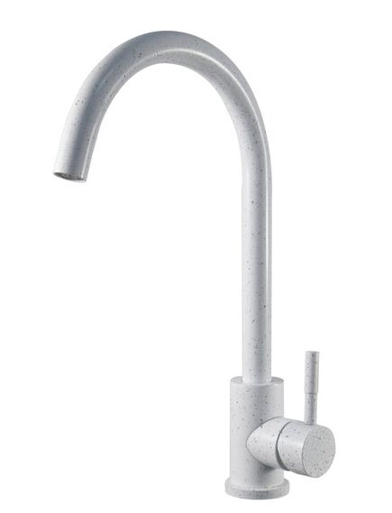Купить Смеситель д/кухни, R-излив, White, арт. K45 White (K45 WHITE) по цене 5990 руб., в Санкт-Петебруге в интернет магазине 100-Систем, а также дургие товары ESKO из раздела Рычажные смесители и Смесители для кухни