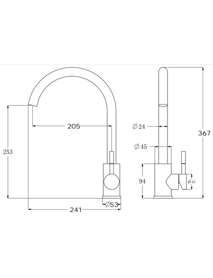Купить Смеситель д/кухни, R-излив, White, арт. K45 White (k45 white) по цене 5990 руб., в Санкт-Петебруге в интернет магазине 100-Систем, а также дургие товары ESKO из раздела Рычажные смесители и Смесители для кухни