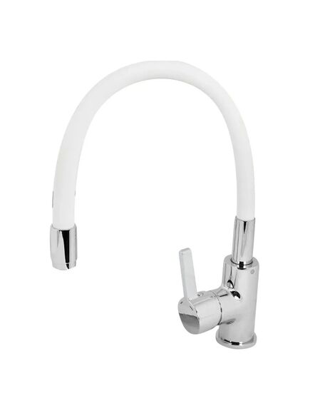 Купить Смеситель "Coral" д/кухни с R-изливом, белый, арт. CL 519 W (cl 519 w) по цене 6490 руб., в Санкт-Петебруге в интернет магазине 100-Систем, а также дургие товары ESKO из раздела Рычажные смесители и Смесители для кухни